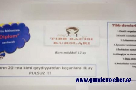 Bakıda "tibb" kursları və aldanan "tibb bacıları" — VİDEO