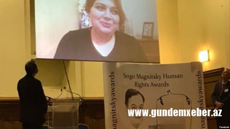 Xədicə İsmayıla “Maqnitski” mükafatı təqdim edilib