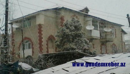 Azərbaycanın qərb rayonlarına qar yağıb - FOTO