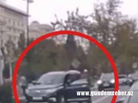 Bakıda analoqu olmayan yol qəzası - "Cip"in sürücüsü maşının altında qaldı - VİDEO