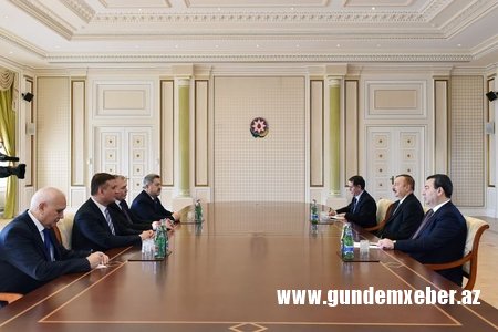 Prezident İlham Əliyev Rusiya Dövlət Dumasının nümayəndə heyətini qəbul edib