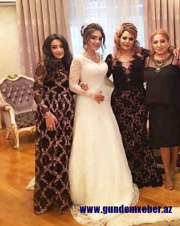 Mənzurə qızını gəlin köçürdü - fotolar
