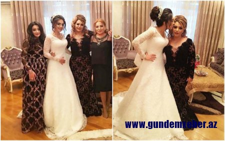 Mənzurə qızını gəlin köçürdü - fotolar
