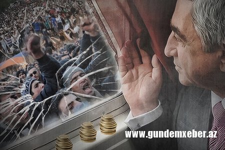 Ermənilər ayağa qalxır: Sərkisyan sözünü tutmadı...