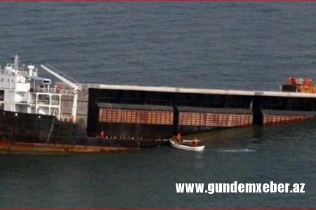 Qara dənizdə göyərtəsində Azərbaycan vətəndaşlarının da olduğu yük gəmisi batır