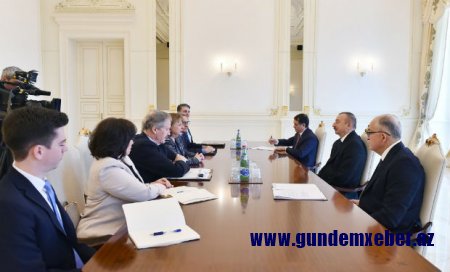 İlham Əliyev ABŞ nümayəndə heyətini qəbul etdi