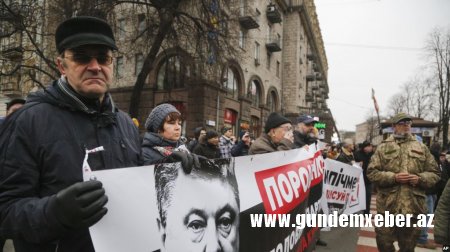Mixeil Saakaşvilinin tərəfdarları yürüş keçirib