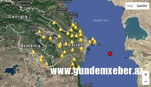 Xəzərin Azərbaycan sektorunda zəlzələ oldu
