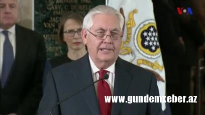 Tillerson Dövlət Departamenti əməkdaşlarına vida nitqi söyləyib