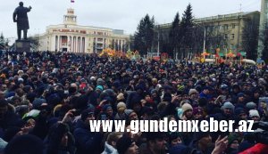 Kemerovada yanğına görə kortəbii mitinq: “Qatillər! İstefa!...”