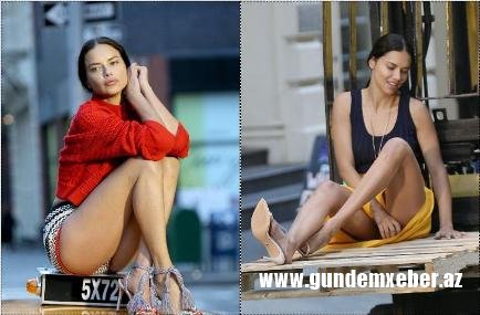 Məşhur model geyiminə görə çətin anlar yaşadı - Fotolar