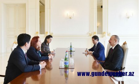 İlham Əliyev Ekvadorun xarici işlər nazirini qəbul etdi