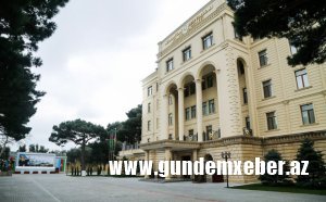 Azərbaycan Müdafiə Nazirliyi: Yerevanın açıqlaması məsuliyyətsiz və əsassızdır