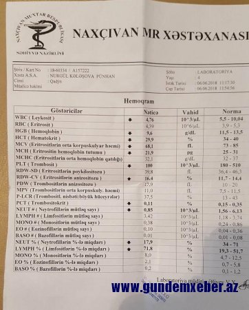 Səhiyyəmizin "savadı" qıcqırıb: Brusellyoz xəstəsinə lüykemiya diaqnozu qoyuldu... - FOTOLAR 