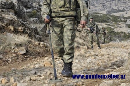 Mina partladı: 1 hərbçi öldü, 2-si yaralandı