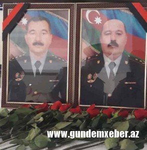 Gəncədə şəhid polislərlə vida mərasimi keçirilir
