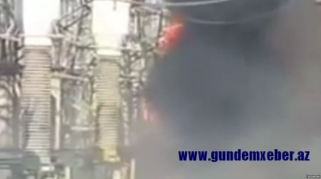 Elektrik stansiyasında yenidən yanğın olub