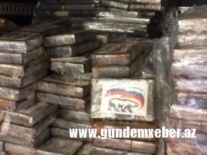 Üstündə “Vahid Rusiya” partiyasının loqosu olan 2 ton kokain müsadirə edildi
