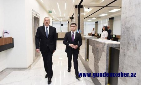 İlham Əliyev Abşeron Logistika Mərkəzində - Foto