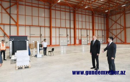 İlham Əliyev Abşeron Logistika Mərkəzində - Foto