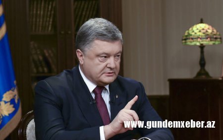 Poroşenko: Ukraynanın federasiyaya çevrilməsinə imkan vermərəm