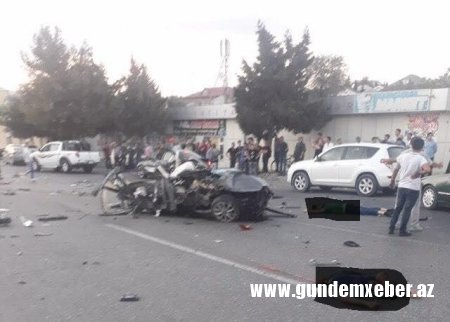 Bakıda dəhşətli qəza: 4 nəfər öldü - Foto/Yeniləndi