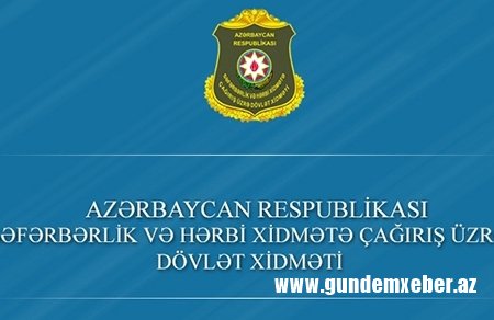 Səfərbərlik və Hərbi Xidmətə Çağırış üzrə Dövlət Xidmətinin Tovuz rayon şöbəsinin rəisi işdən çıxarılıb