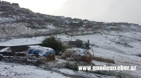 AZƏRBAYCANA İLK QAR YAĞIB - FOTO