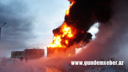 Neft emalı zavodunda güclü partlayış