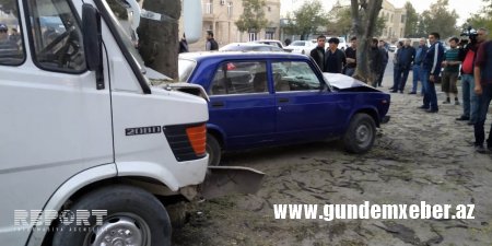 Tovuzda yol qəzası baş verib, yaralılar var - FOTO