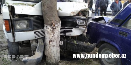 Tovuzda yol qəzası baş verib, yaralılar var - FOTO