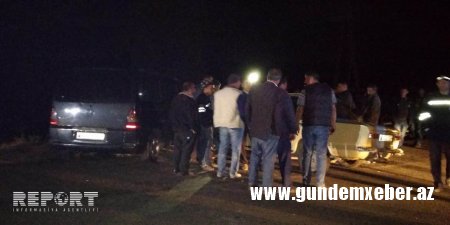  Tovuzda yol qəzası baş verib, xəsarət alan var - FOTOLAR