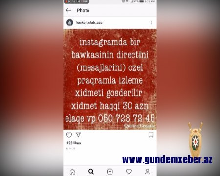 “İnstagram” sosial şəbəkəsində universitetlərə qəbul imtahanlarında keçid balının qaldırılması və bu kimi uydurma xidmətlər təklif edərək insanların pulllarını mənimsəyən şəxs saxlanılıb - ŞOK TƏFƏRRÜAT (FOTO)