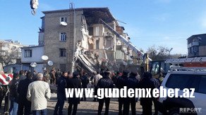 Gəncədə yaşayış binasında partlayış olub, ölən və yaralananlar var - YENİLƏNİB-2