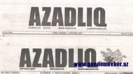 "Azadlıq" qəzetinin 29 yaşı tamam olur