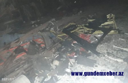 Yevlaxda qatar qəzasının fəsadları aradan qaldırılıb - RƏSMİ - YENİLƏNİB-2 - FOTO