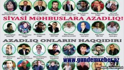 Oqtay Gülalıyev: Həbsdə olan 9 siyasi məhbus aclıq edir