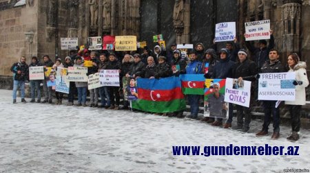 Nurnbergdə Azərbaycanda siyasi məhbuslara azadlıq tələb edilib