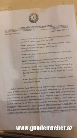 İki oğlu qadın üstə güllələnən anadan üsyan: “Zaur Tərlanova ömürlük həbs verilsin” – Video