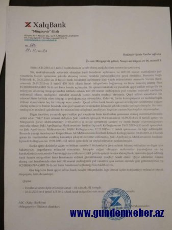 “Xalq Bank” ASC məcburi köçkünü intihara sürükləyir-FOTO VİDEO