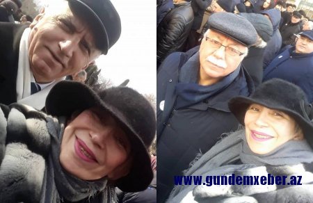 Əməkdar artist Xocalı yürüşündə gülərək şəkillər çəkdirdi - "Bu nə səviyyəsizlikdir?" - FOTO