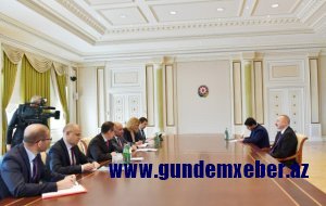 Avropa Yenidənqurma və İnkişaf Bankının rəhbəri İlham Əliyevlə görüşdə