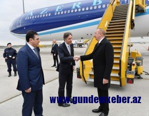 Prezident İlham Əliyev Avstriyaya işgüzar səfərə gedib