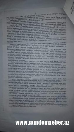 “Mənə 18 min manat pulu ödəməmək üçün Hikmət Atayev dəridən-qabıqdan çıxır”-MÜLKİ İDDİA