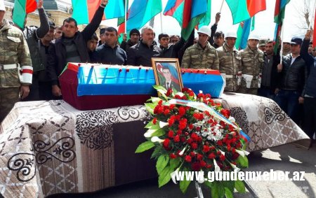 DAŞKƏSƏNDƏ ŞƏHİD FƏRRUX MƏMMƏDOV SON MƏNZİLƏ YOLA SALINIB