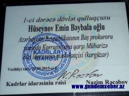 Hüquq müdafiəçisi Respublika Baş Prokurorluğunu ifşa etdi-ŞOK GƏLIŞMƏ