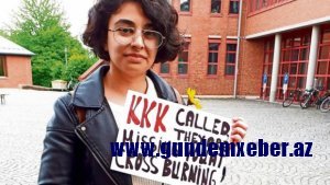 Aygül Əliyeva Almaniyada etirazlara başçılıq etdi