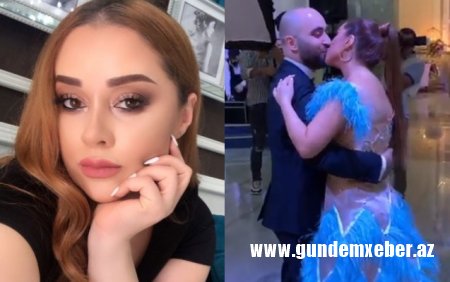 Əriylə öpüşən Xatirəni tənqid etdilər - “Gəlin səndən abırlıdır” - Video