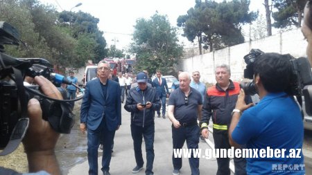 Zığ şosesində baş verən yanğın söndürülüb - FOTO - YENİLƏNİB-4