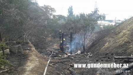 Zığ şosesində baş verən yanğın söndürülüb - FOTO - YENİLƏNİB-4